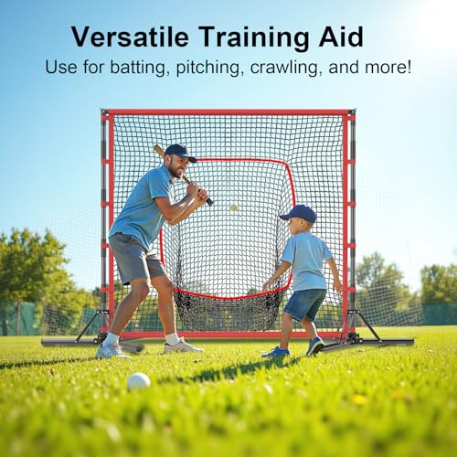 7×7ft Portable Heavy-Duty Baseball Training Net with Carry Bag I431234