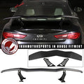 Universal Adjustable Trunk Spoiler Wing Black ABS F480