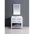 Pure White Solid Wood Cabinet L12002