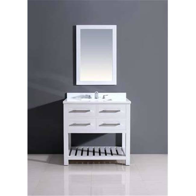 Pure White Solid Wood Cabinet L12002