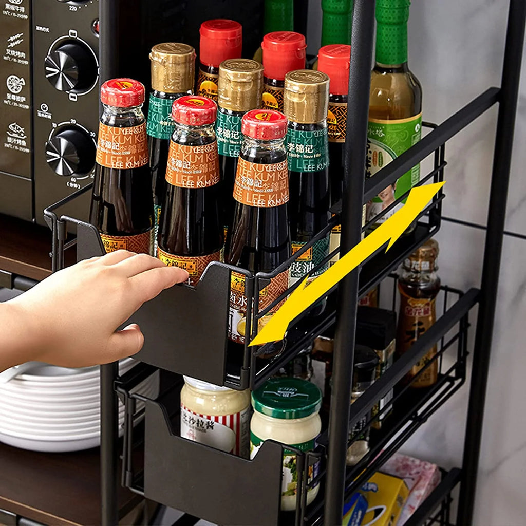 4-Tier + 5-Tier Utility Storage Shelf for Microwave Oven Baker Rack G1967
