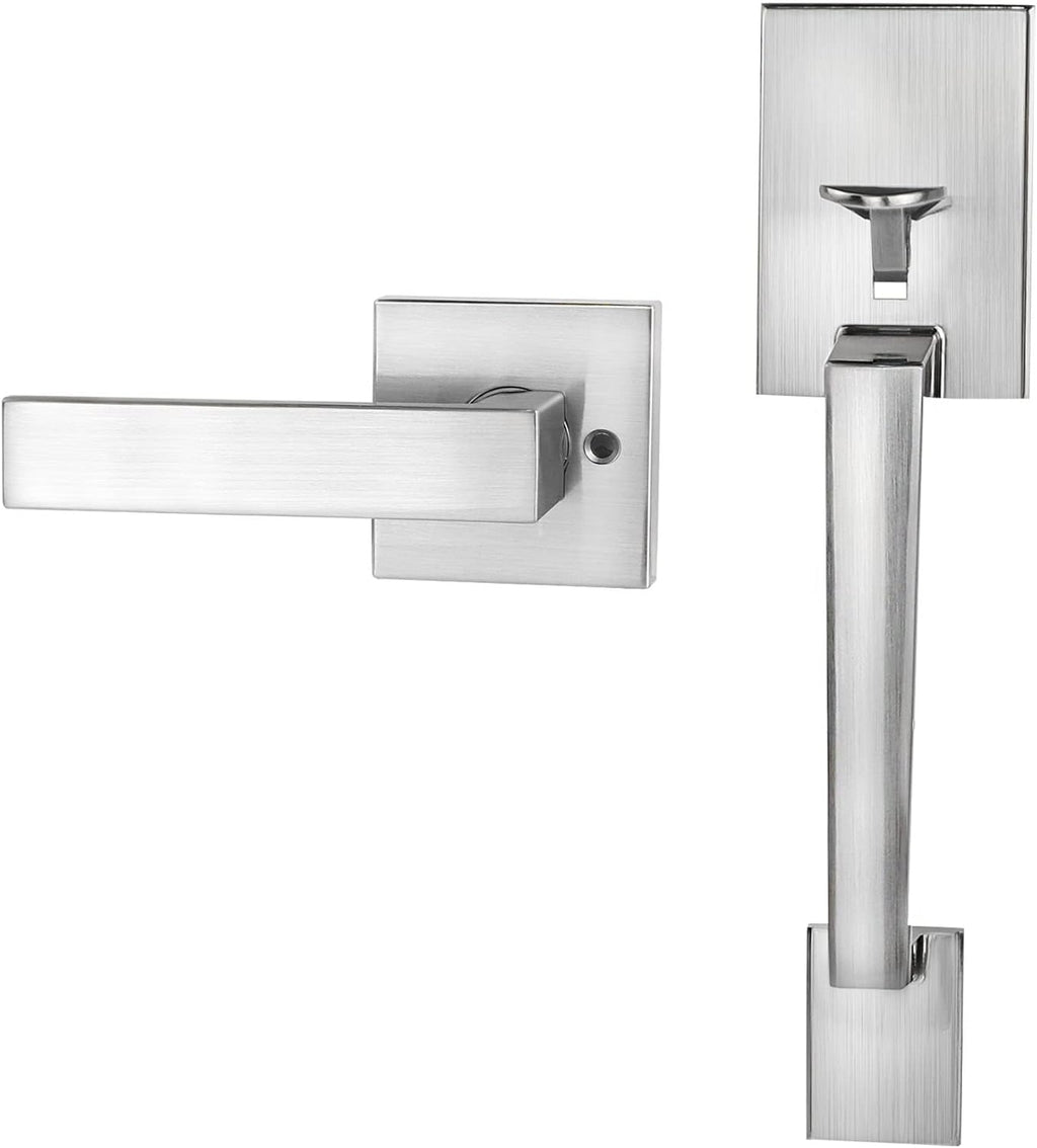 Matte Black Front Door Handleset Pack of 2 Q5211