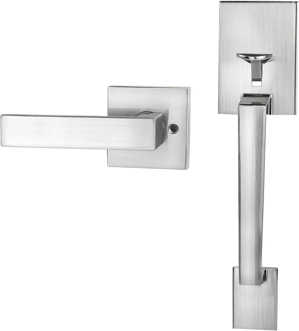 Matte Black Front Door Handleset Pack of 2 Q5211