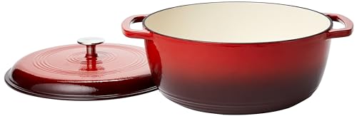 Enameled Cast Iron Covered Dutch Oven E656268