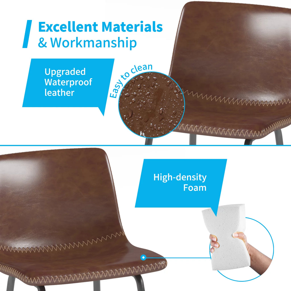 Set of 4 Bar Stools with Back and Footrest L20427