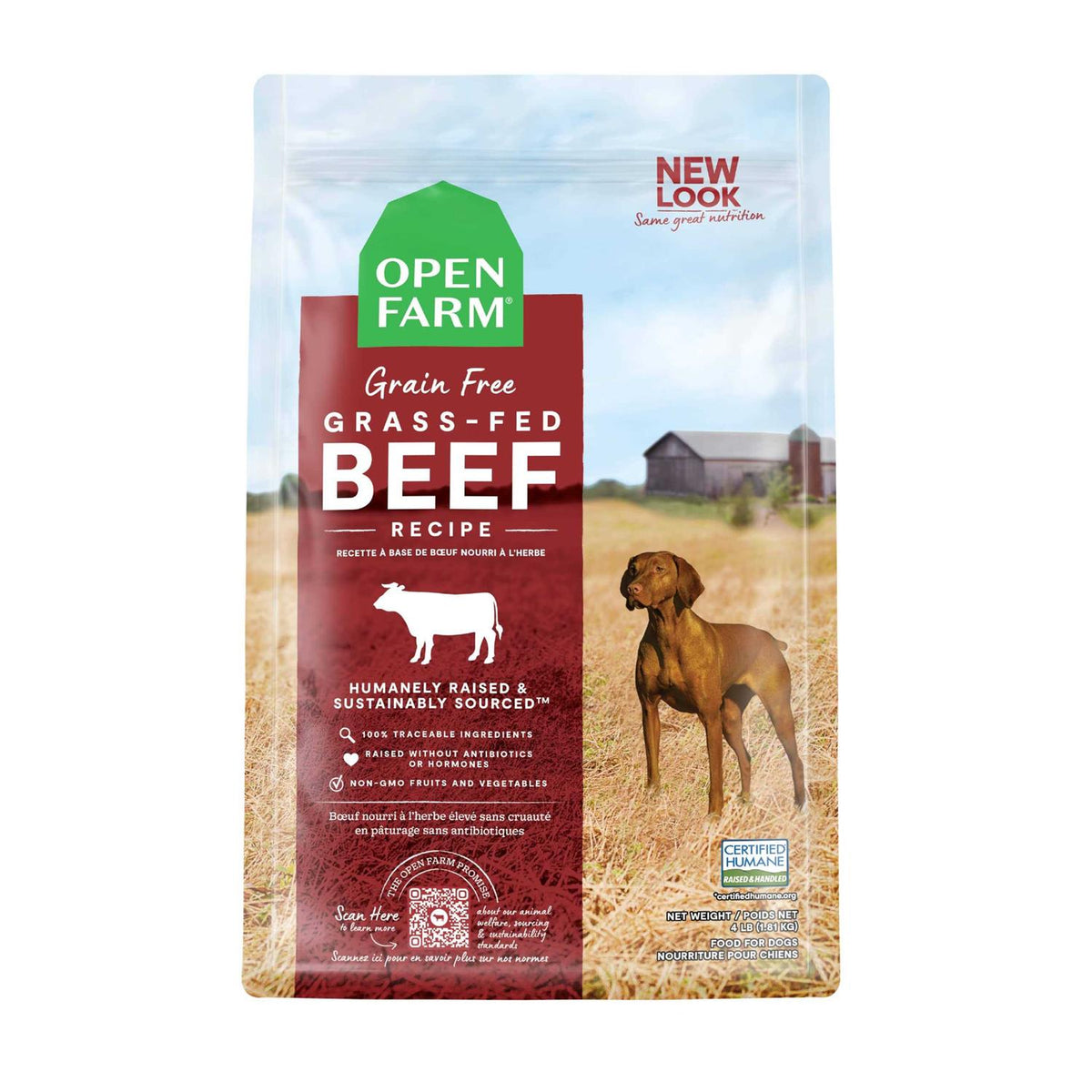 Grain Free Grass Fed Beef Dry Dog Food E943296
