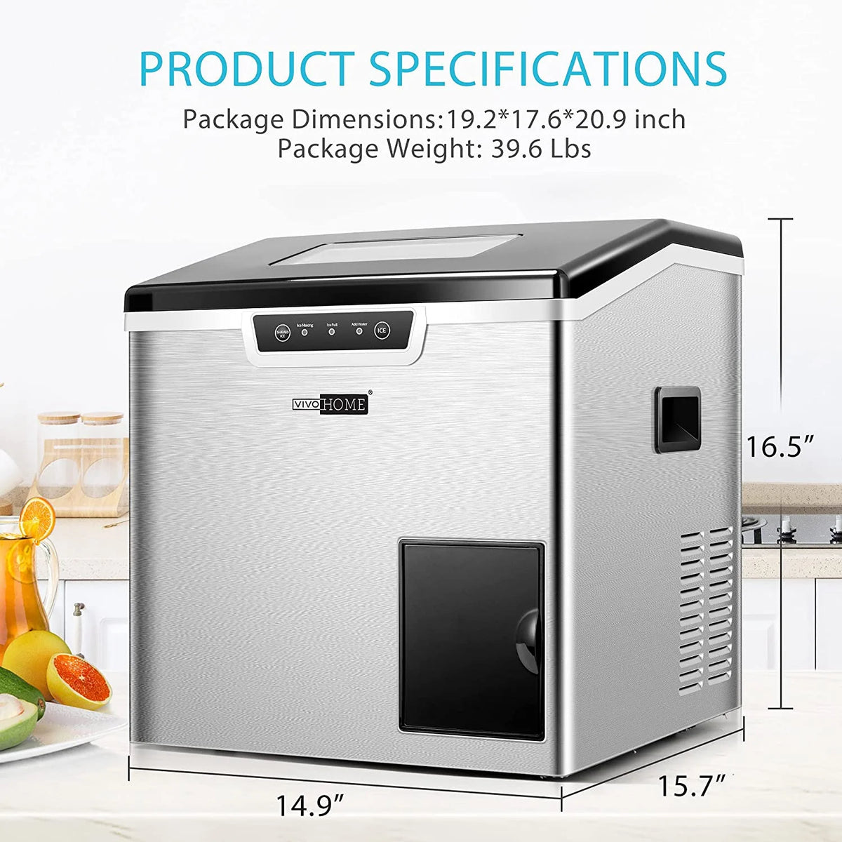 2 in 1 Countertop Ice Maker & Ice Shaver Machine Y687456