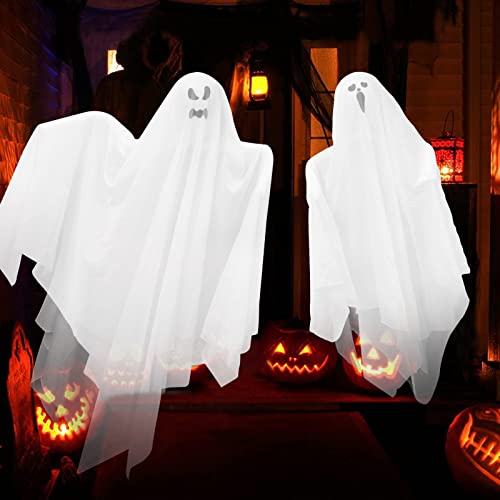 9 Pack Halloween Hanging Ghosts J7661