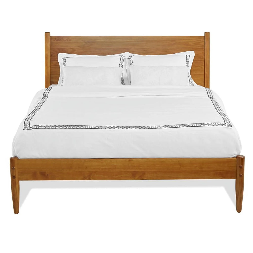 Solid Wood Queen Panel Bed Z55149