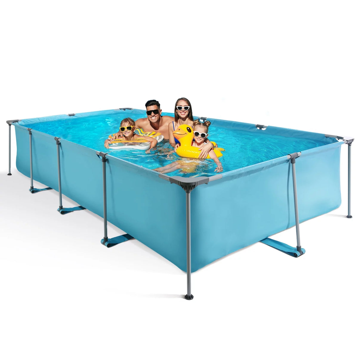 10 ft Above Ground Rectangular Frame Swimming Pool J835