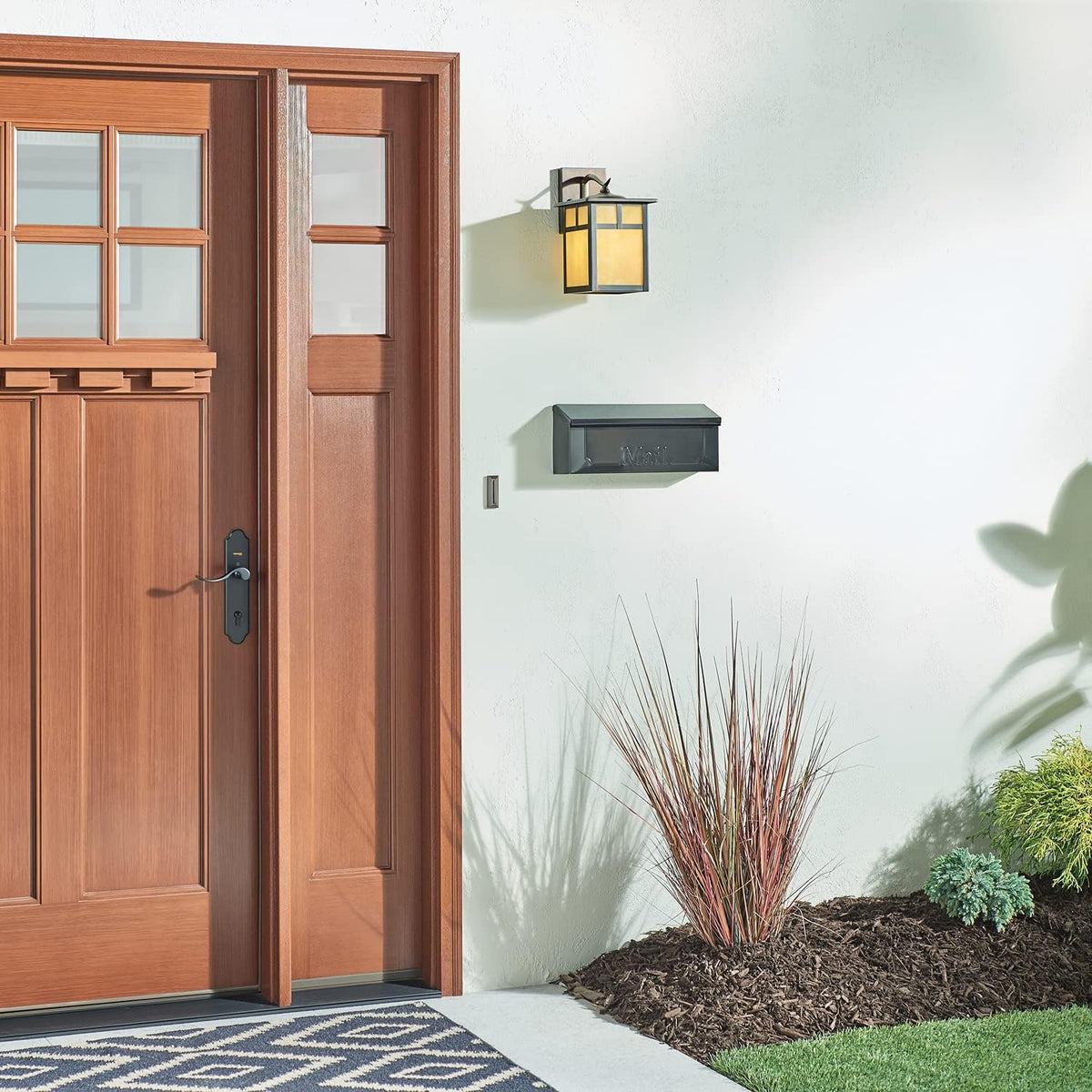 Solid Brass Outdoor Wall Sconce Lighting, 100 Total Watts, 11.5 Height N861773