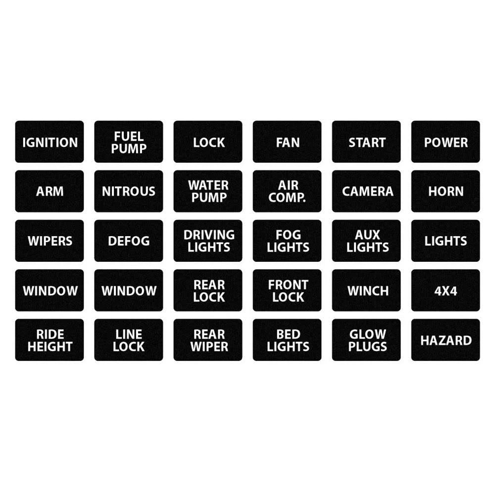 LED Toggle Panel with Guards U7788