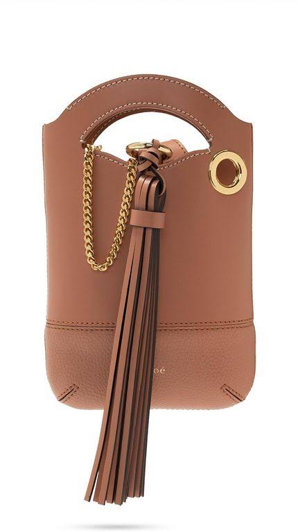 Mini Leather Crossbody Phone Pouch V716358
