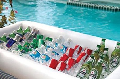 White Inflatable Serving Bar with Drain Plug H527