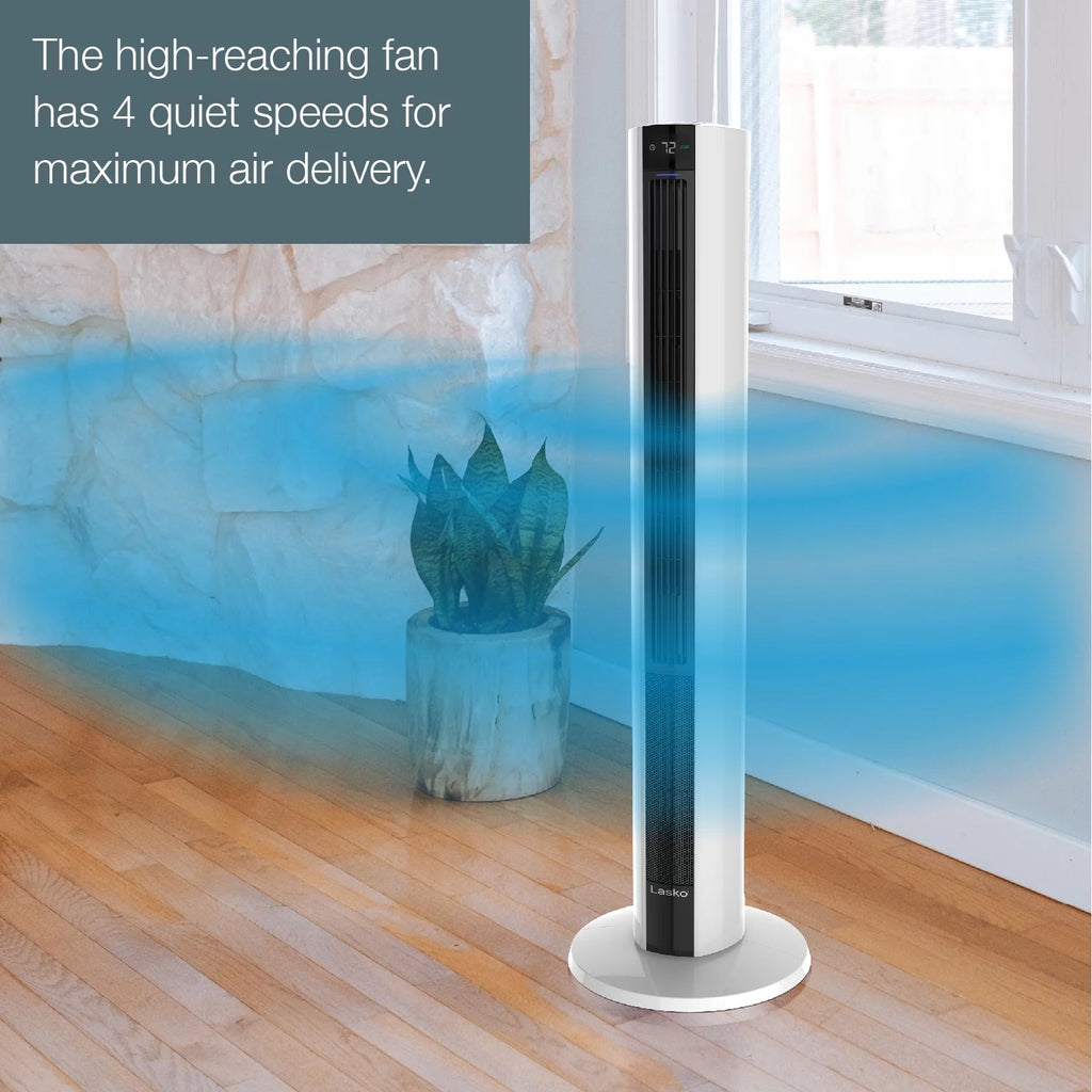 1500W Tower Fan & Space Heater with Timer and Remote B96516