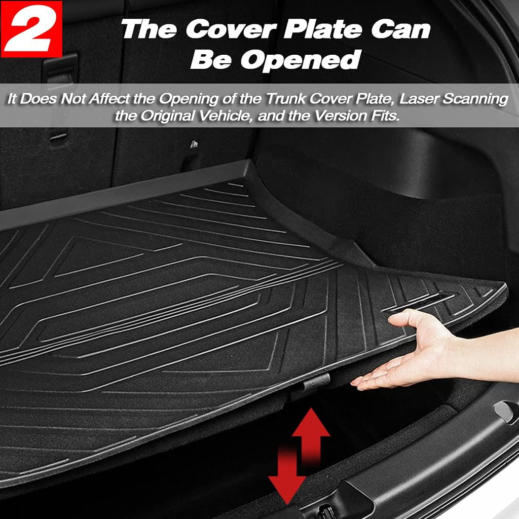 Black Pack of 2 TPE Trunk Mat P4443