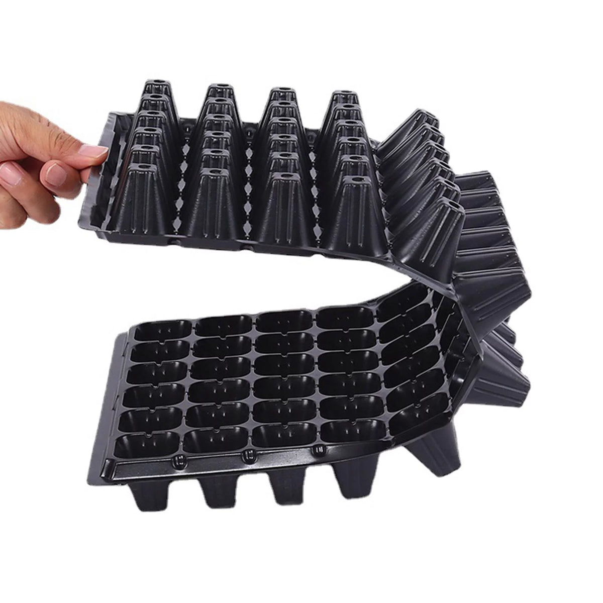 10 Pieces Seedling Trays with Holes Y196621