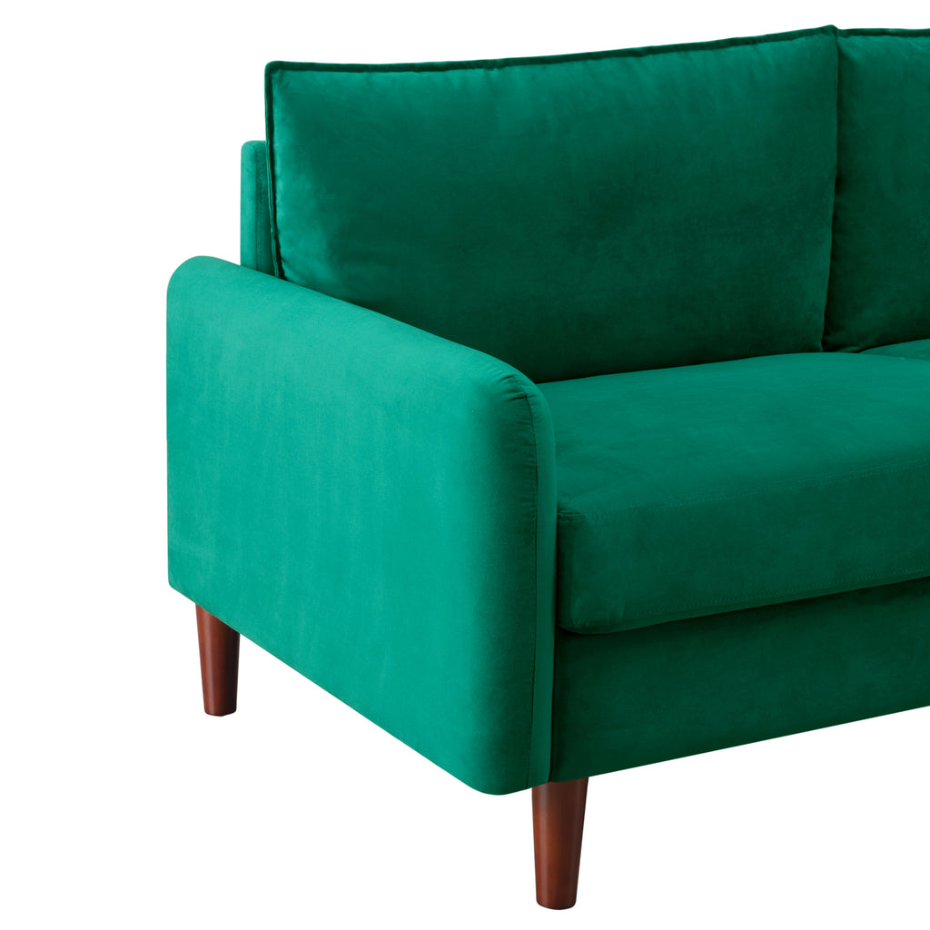 Green Upholstered Loveseat Sofa V326