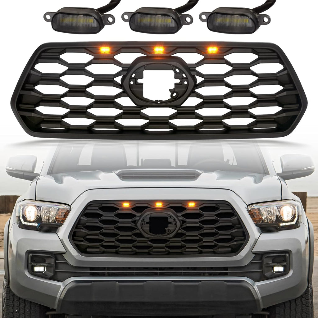 Front Grill with Grey Letters and Amber Lights U417840