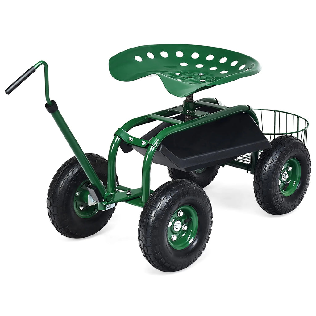 Garden Cart Rolling Work Seat K650892