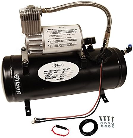 4 Black Trumpets Train Air Horn Kit X78278