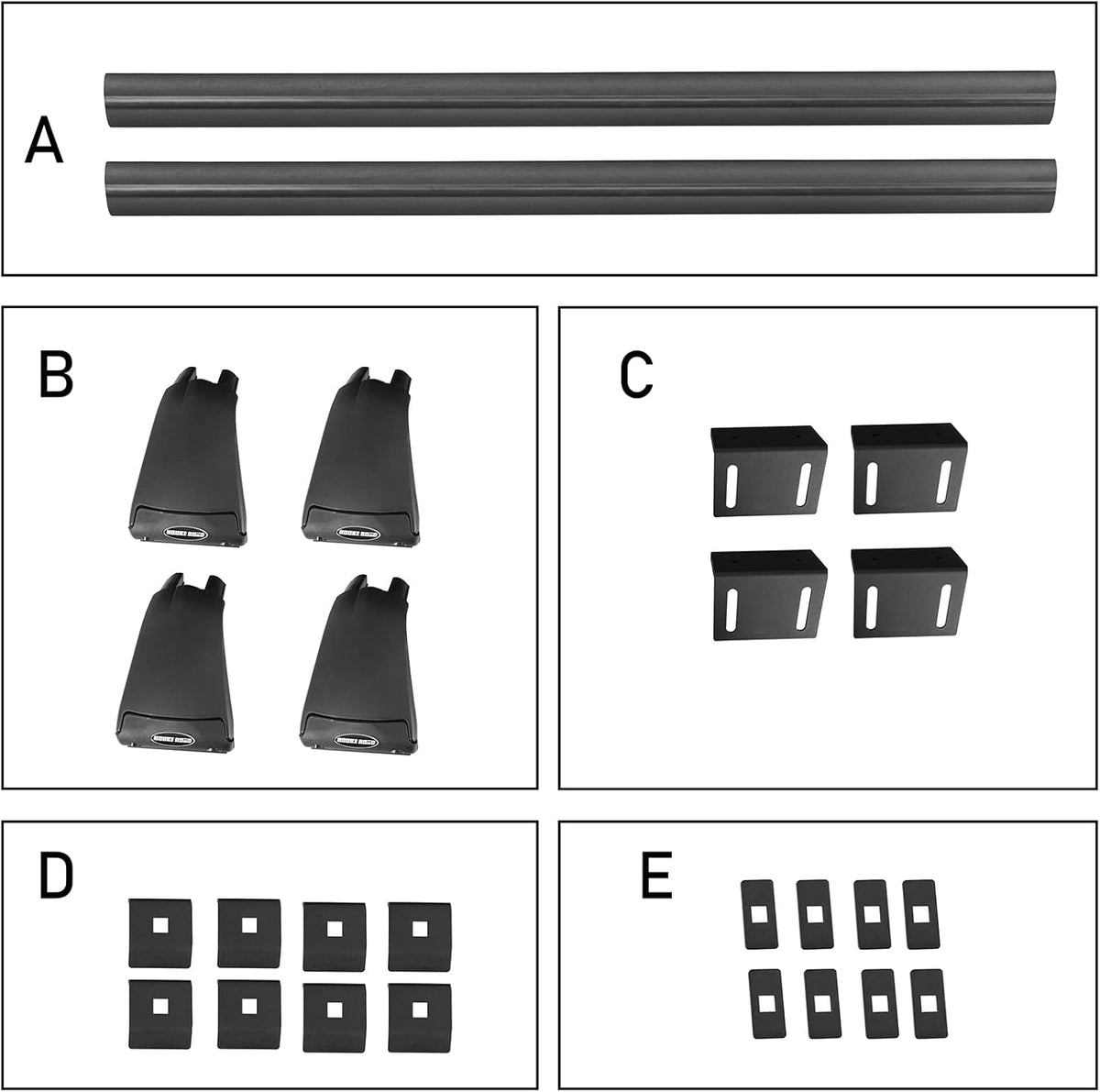 Bike Rack Crossbars Bed Rails Cargo Carriers 2 PCS W774