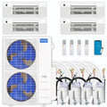 45,000 BTU 4 Zone Ceiling Cassette Ductless Air Conditioner and Heat Pump X88554
