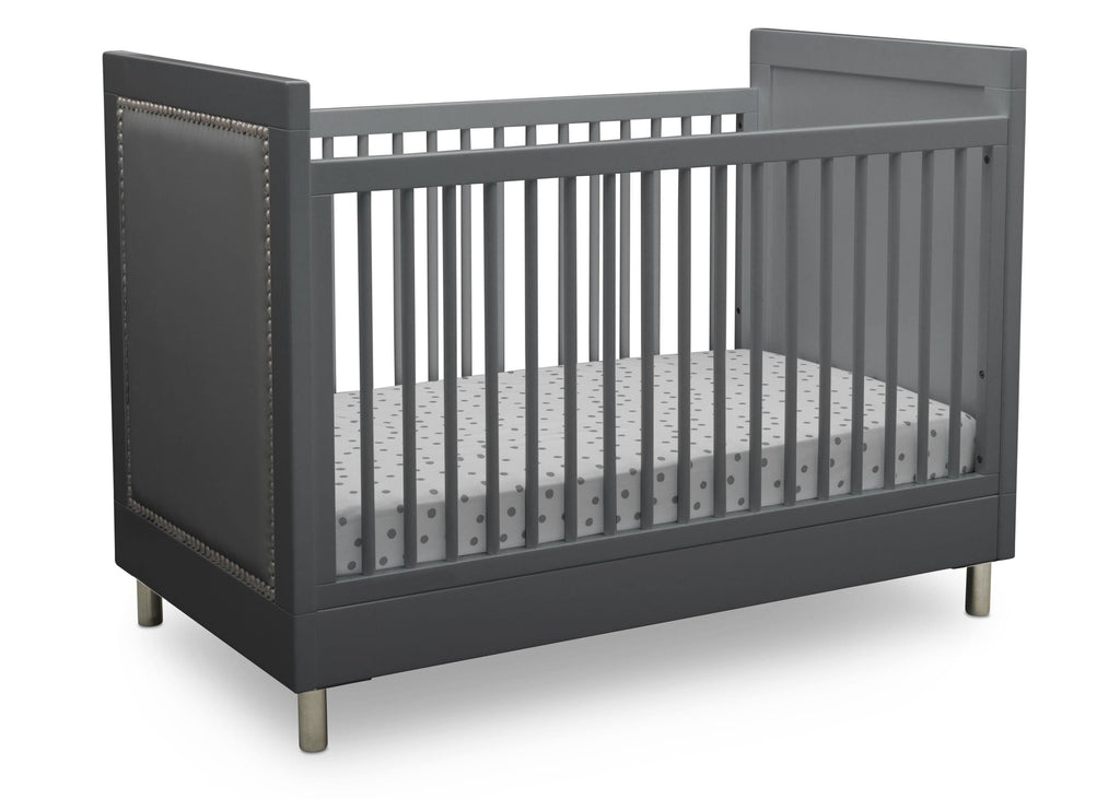 3-in-1 Convertible Baby Crib with Daybed/Toddler Bed Conversion Kit in Bianca White Z244905