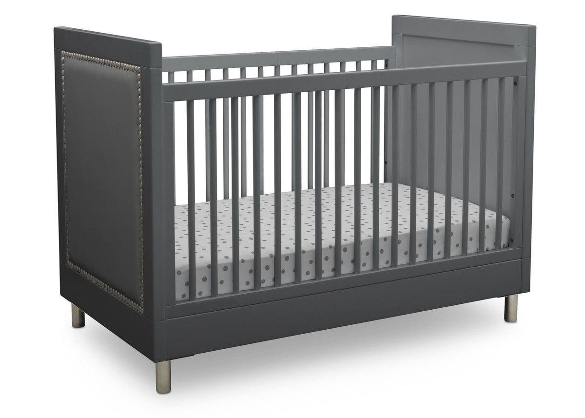 3-in-1 Convertible Baby Crib with Daybed/Toddler Bed Conversion Kit in Bianca White Z244905