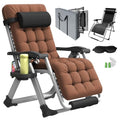 Oversized Padded Reclining Zero Gravity Chair with Cup Holder M1521