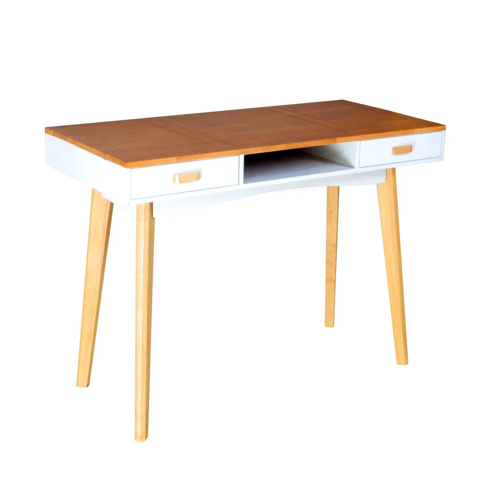 Solid Wood Computer Desk with Drawers E7625