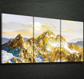 Gold Grey 3 Panel Canvas Wall Art A84086