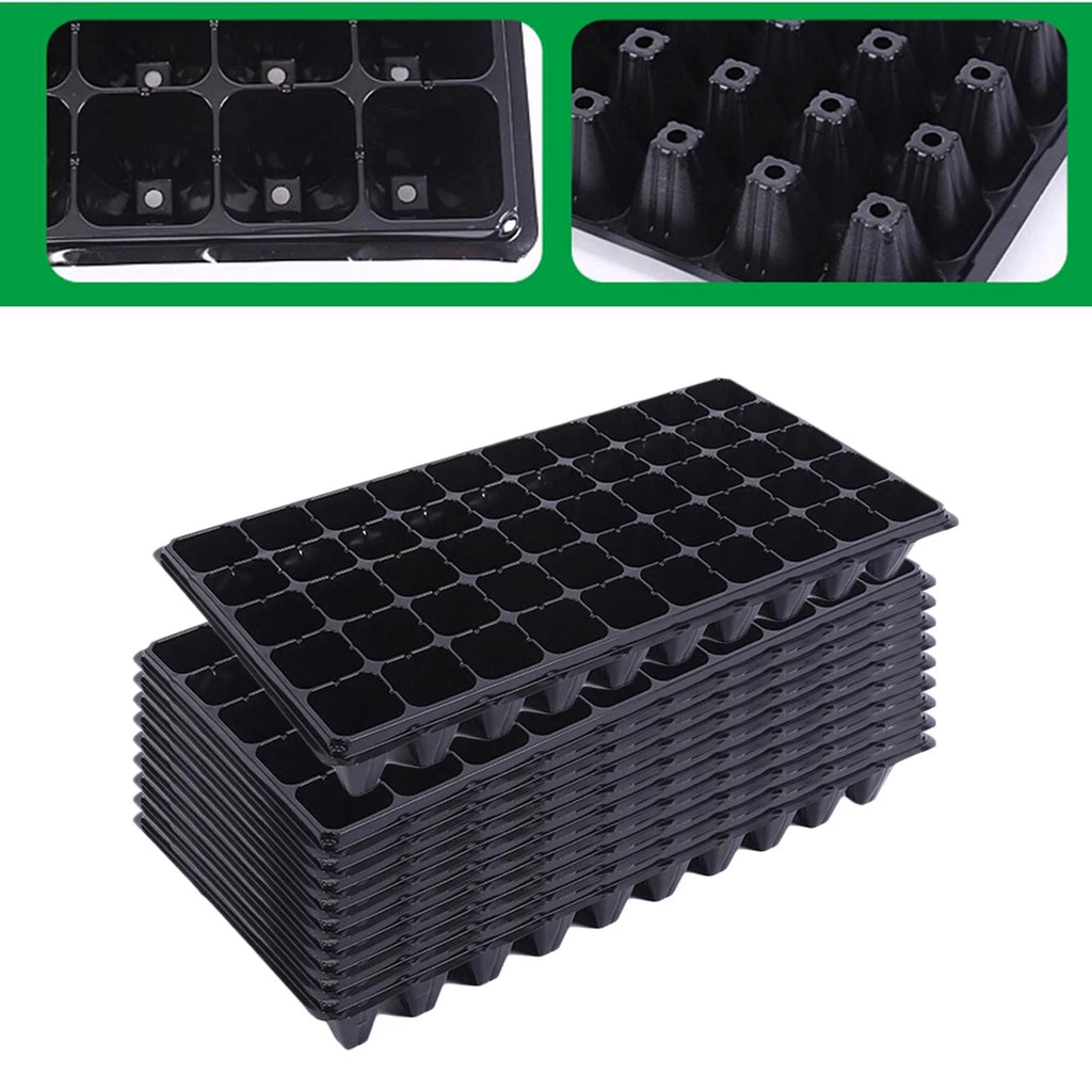 10 Pieces Seedling Trays with Holes Y196621