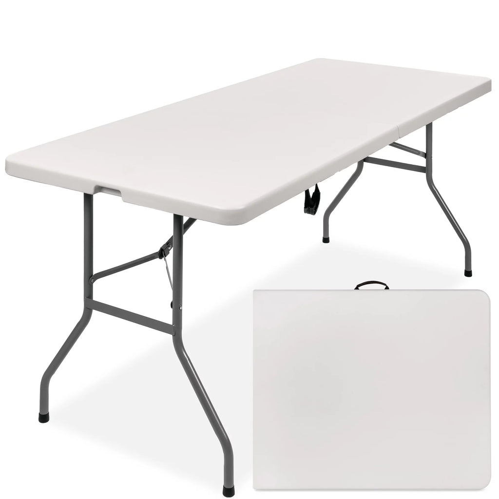 6ft White Plastic Folding Table N8374