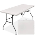 6ft White Plastic Folding Table N8374