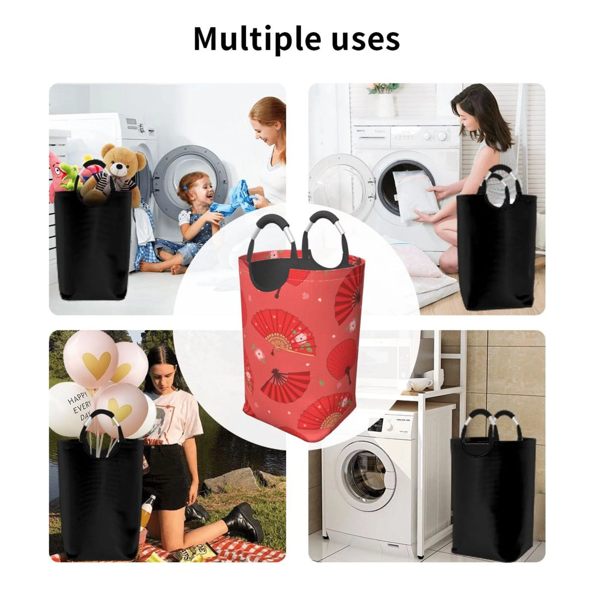 50L Rectangular Waterproof Foldable Laundry Hamper J95920