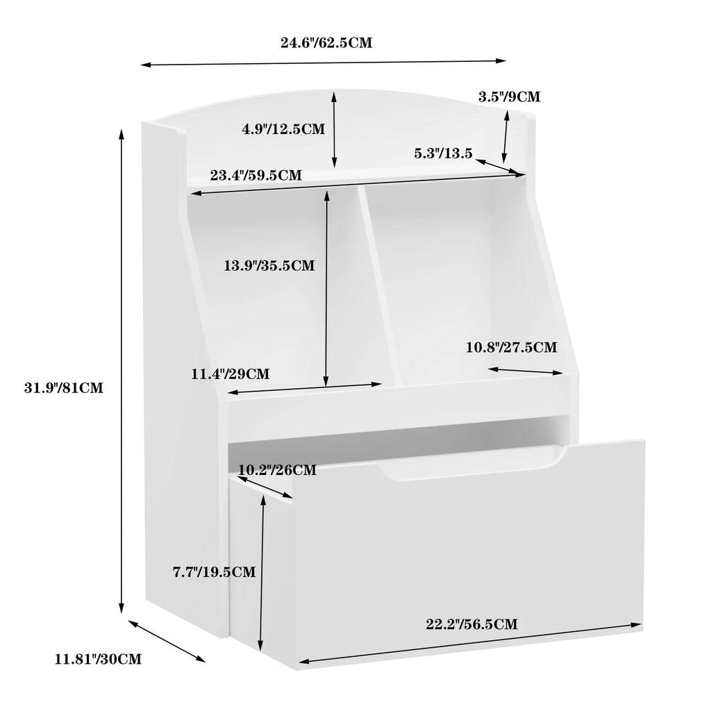 Kids Bookshelf with Drawer M569