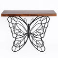 Wood Top Metal Accent Console And Entry Table G641040