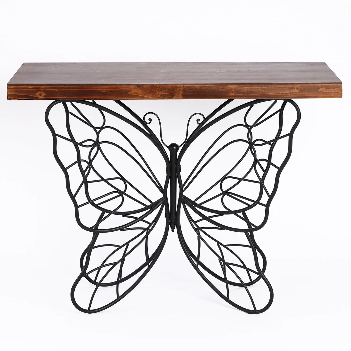 Wood Top Metal Accent Console And Entry Table G641040