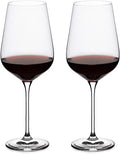 Clear 27 oz Long Stemmed Crystal Wine Glasses Set of 2 K127808
