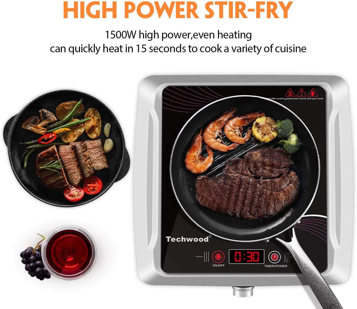 1500W Portable Infrared Ceramic Hot Plate H8505