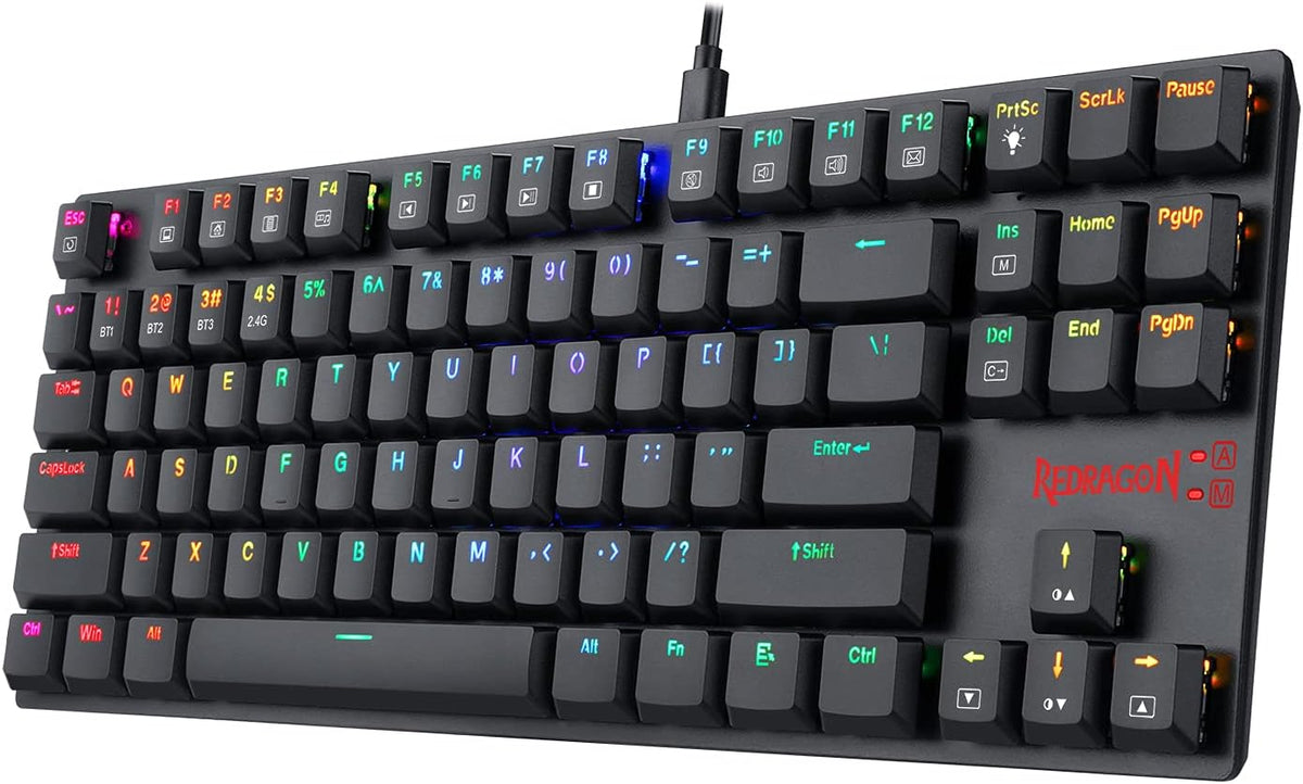 Wireless Mechanical Gaming Keyboard, RGB Backlit, TKL 87 Keys D224
