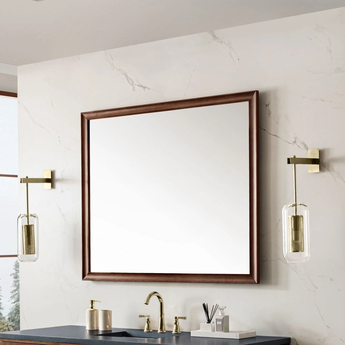 40" X 48" Bathroom Mirror - Grey D33146
