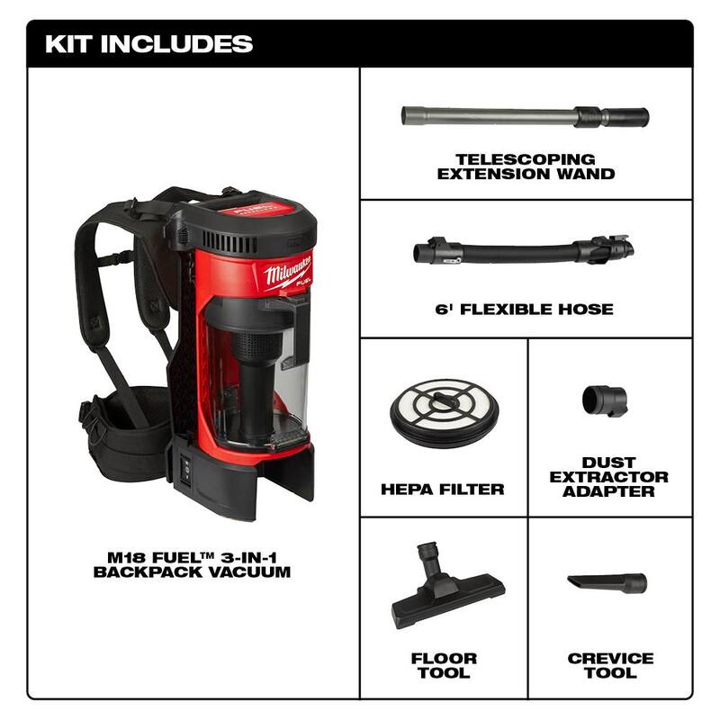 18-Volt Cordless 3-in-1 Backpack Vacuum H294038