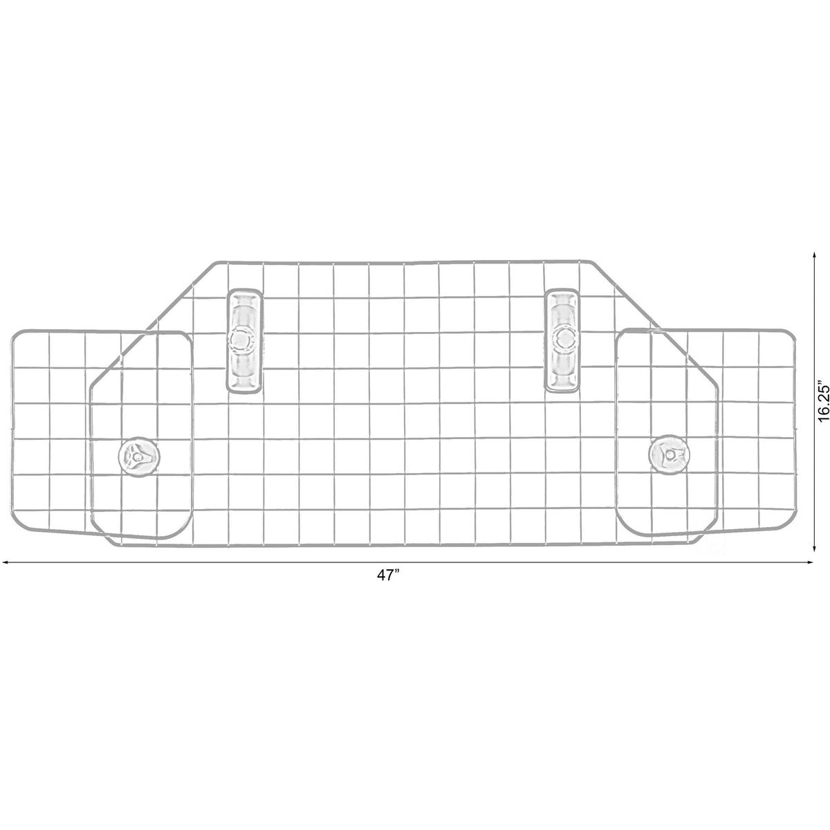 Adjustable Dog Car Gate Backseat Barrier Z8374