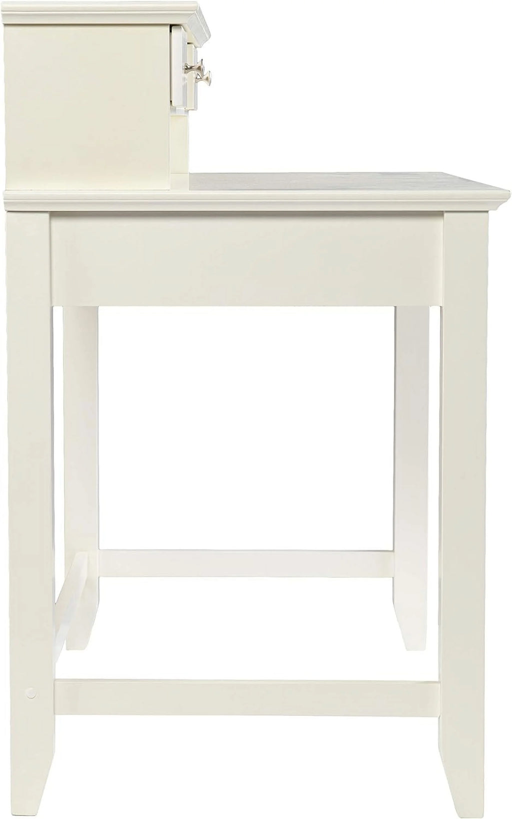 White Secretary Desk with Storage H42374