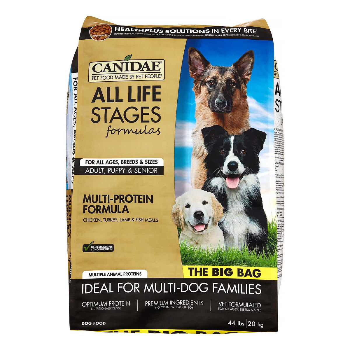 Chicken, Turkey & Lamb Formula Dry Dog Food, 40-lb bag F16718