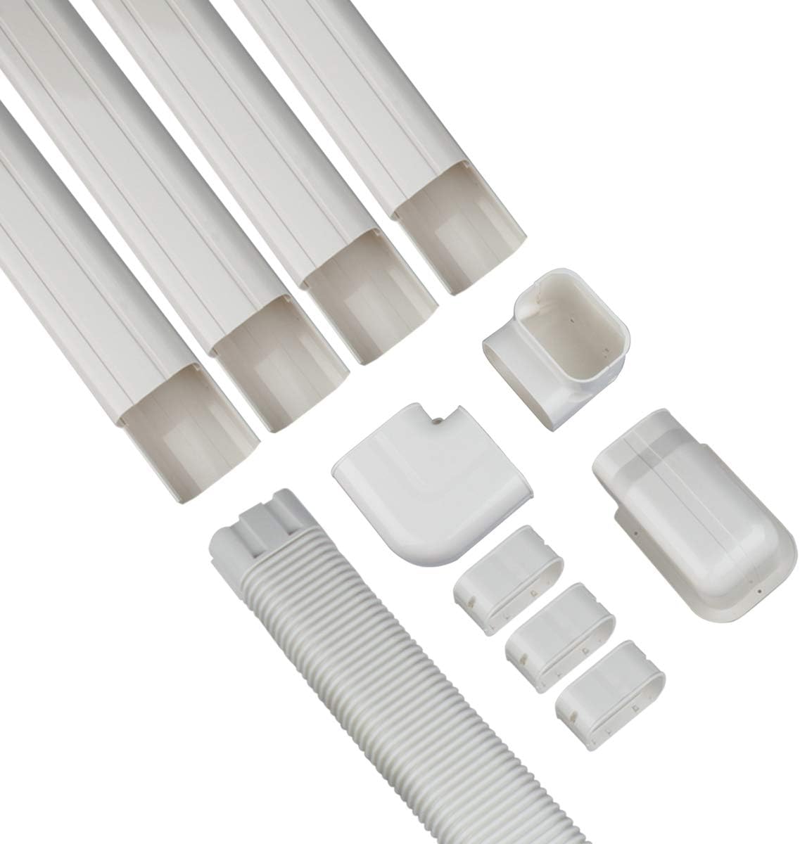 3'' W x 7.5ft L PVC Line Set Cover Kit, Pack of 2 F889936