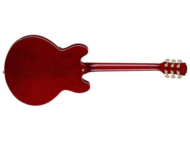 Trans Cherry Semi-Hollow Guitar E1718
