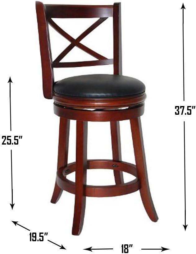 Cappuccino 29-Inch Swivel Stool O821